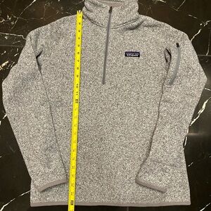 Patagonia Men's Heathered Gray Zip-Up Sweater